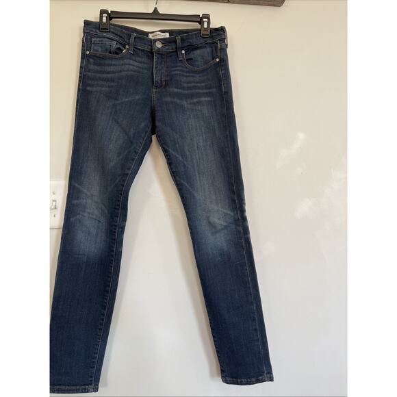 New Banana Republic Perfect Skinny Jeans Size 28 Womens Blue Denim Dark Wash Zip - Picture 3 of 5